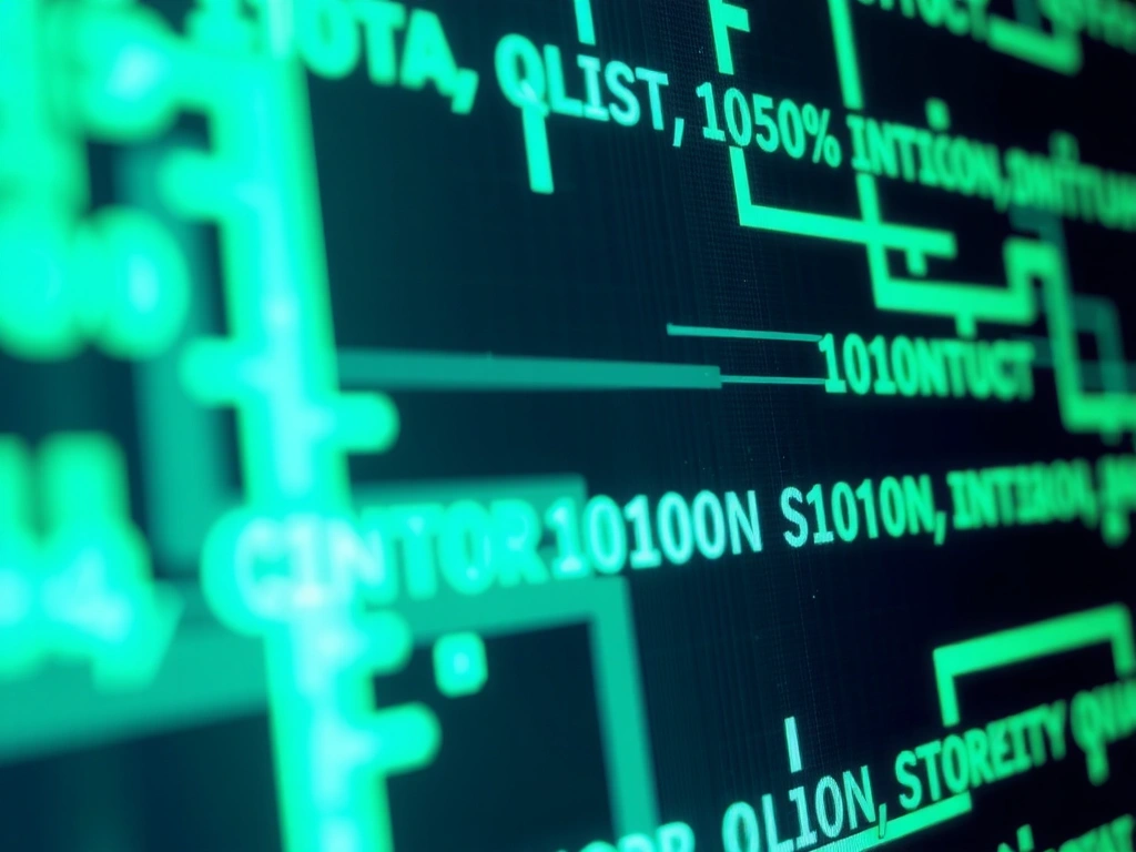Digital data security encryption visual